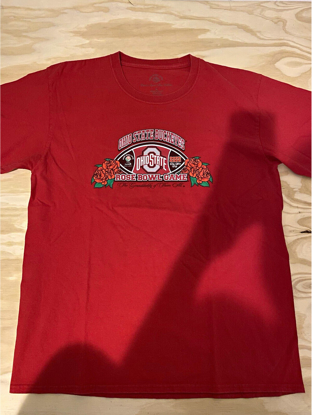Rose Bowl Game Ohio State Buckeyes Football Bowl Game Red T-Shirt Size L